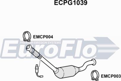 EuroFlo ECPG1039 - Katalizators autodraugiem.lv