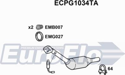 EuroFlo ECPG1034TA - Katalizators autodraugiem.lv