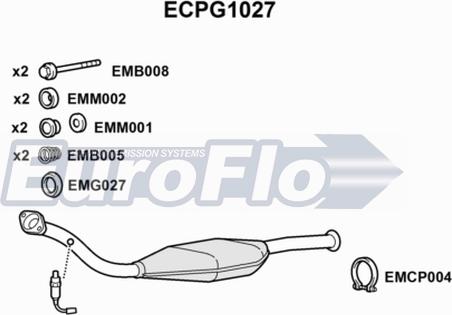 EuroFlo ECPG1027 - Katalizators autodraugiem.lv