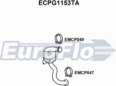 EuroFlo ECPG1153TA - Katalizators autodraugiem.lv