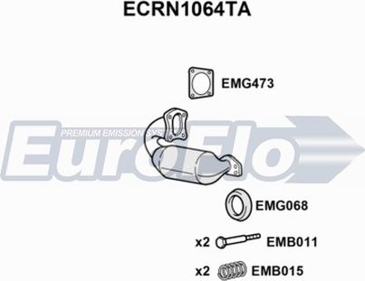 EuroFlo ECRN1064TA - Katalizators autodraugiem.lv