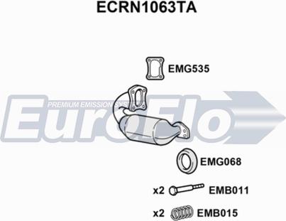 EuroFlo ECRN1063TA - Katalizators autodraugiem.lv
