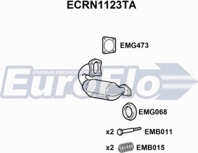 EuroFlo ECRN1123TA - Katalizators autodraugiem.lv