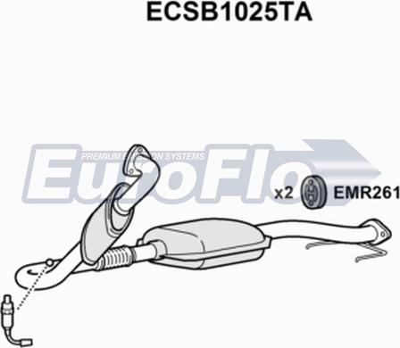 EuroFlo ECSB1025TA - Katalizators autodraugiem.lv