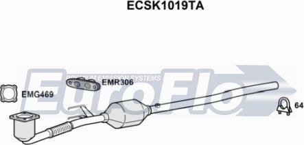 EuroFlo ECSK1019TA - Katalizators autodraugiem.lv