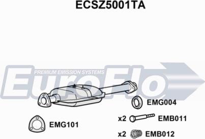 EuroFlo ECSZ5001TA - Katalizators autodraugiem.lv