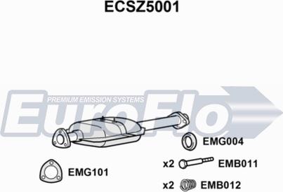 EuroFlo ECSZ5001 - Katalizators autodraugiem.lv