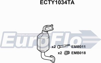 EuroFlo ECTY1034TA - Katalizators autodraugiem.lv