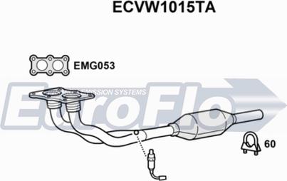 EuroFlo ECVW1015TA - Katalizators autodraugiem.lv