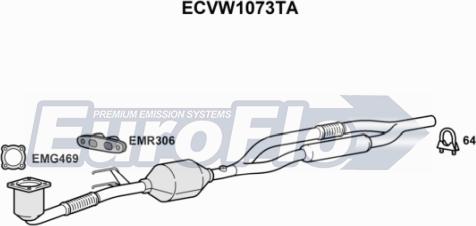 EuroFlo ECVW1073TA - Katalizators autodraugiem.lv