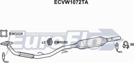 EuroFlo ECVW1072TA - Katalizators autodraugiem.lv