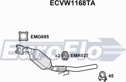 EuroFlo ECVW1168TA - Katalizators autodraugiem.lv