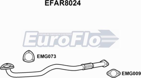 EuroFlo EFAR8024 - Izplūdes caurule autodraugiem.lv