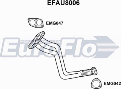 EuroFlo EFAU8006 - Izplūdes caurule autodraugiem.lv