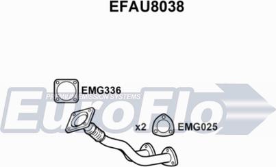 EuroFlo EFAU8038 - Izplūdes caurule autodraugiem.lv