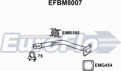 EuroFlo EFBM8007 - Izplūdes caurule autodraugiem.lv