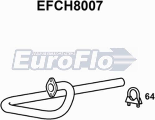 EuroFlo EFCH8007 - Izplūdes caurule autodraugiem.lv