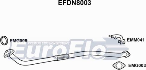 EuroFlo EFDN8003 - Izplūdes caurule autodraugiem.lv