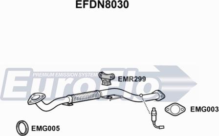 EuroFlo EFDN8030 - Izplūdes caurule autodraugiem.lv