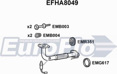 EuroFlo EFHA8049 - Izplūdes caurule autodraugiem.lv