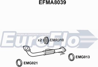 EuroFlo EFMA8039 - Izplūdes caurule autodraugiem.lv