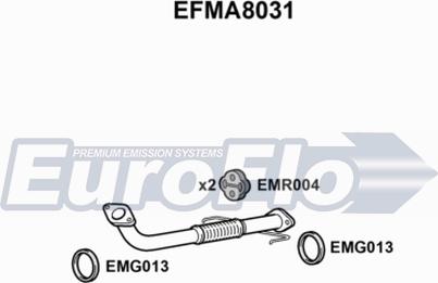 EuroFlo EFMA8031 - Izplūdes caurule autodraugiem.lv