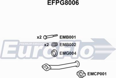 EuroFlo EFPG8006 - Izplūdes caurule autodraugiem.lv