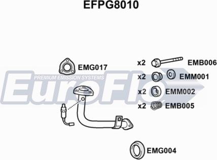 EuroFlo EFPG8010 - Izplūdes caurule autodraugiem.lv