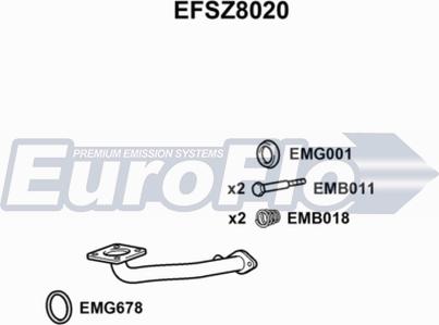 EuroFlo EFSZ8020 - Izplūdes caurule autodraugiem.lv