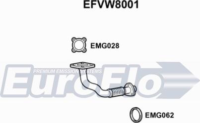 EuroFlo EFVW8001 - Izplūdes caurule autodraugiem.lv