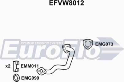 EuroFlo EFVW8012 - Izplūdes caurule autodraugiem.lv