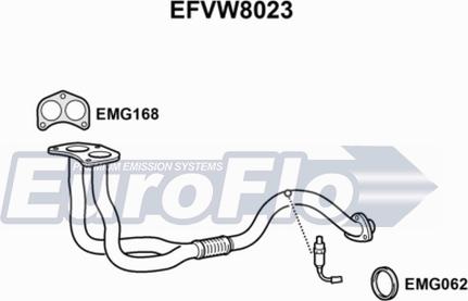 EuroFlo EFVW8023 - Izplūdes caurule autodraugiem.lv