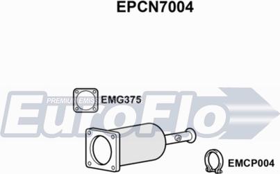 EuroFlo EPCN7004 - Nosēdumu / Daļiņu filtrs, Izplūdes gāzu sistēma autodraugiem.lv