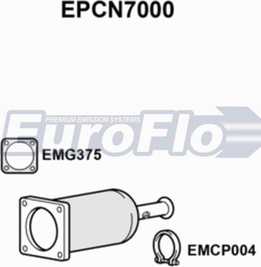 EuroFlo EPCN7000 - Nosēdumu / Daļiņu filtrs, Izplūdes gāzu sistēma autodraugiem.lv