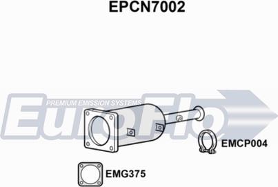 EuroFlo EPCN7002 - Nosēdumu / Daļiņu filtrs, Izplūdes gāzu sistēma autodraugiem.lv