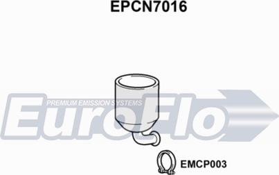 EuroFlo EPCN7016 - Nosēdumu / Daļiņu filtrs, Izplūdes gāzu sistēma autodraugiem.lv