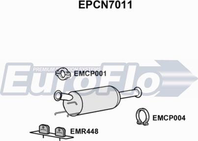 EuroFlo EPCN7011 - Nosēdumu / Daļiņu filtrs, Izplūdes gāzu sistēma autodraugiem.lv