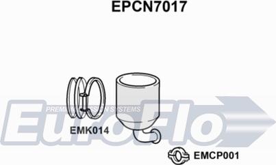 EuroFlo EPCN7017 - Nosēdumu / Daļiņu filtrs, Izplūdes gāzu sistēma autodraugiem.lv