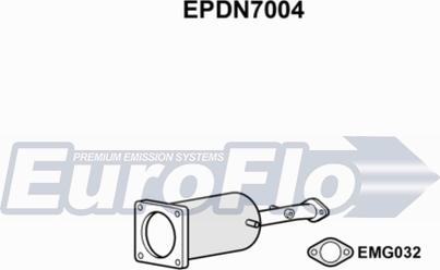 EuroFlo EPDN7004 - Nosēdumu / Daļiņu filtrs, Izplūdes gāzu sistēma autodraugiem.lv