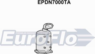 EuroFlo EPDN7000TA - Nosēdumu / Daļiņu filtrs, Izplūdes gāzu sistēma autodraugiem.lv