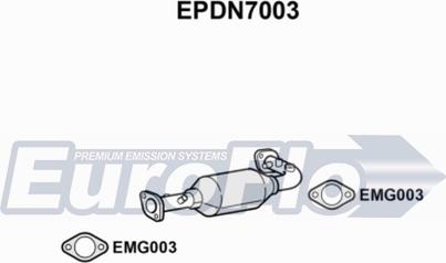 EuroFlo EPDN7003 - Nosēdumu / Daļiņu filtrs, Izplūdes gāzu sistēma autodraugiem.lv