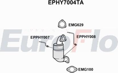 EuroFlo EPHY7004TA - Nosēdumu / Daļiņu filtrs, Izplūdes gāzu sistēma autodraugiem.lv