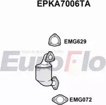 EuroFlo EPKA7006TA - Nosēdumu / Daļiņu filtrs, Izplūdes gāzu sistēma autodraugiem.lv