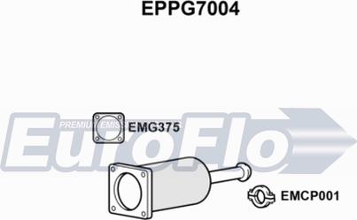 EuroFlo EPPG7004 - Nosēdumu / Daļiņu filtrs, Izplūdes gāzu sistēma autodraugiem.lv
