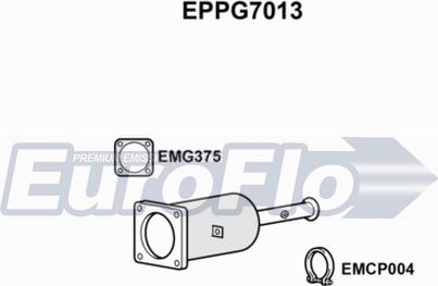 EuroFlo EPPG7013 - Nosēdumu / Daļiņu filtrs, Izplūdes gāzu sistēma autodraugiem.lv