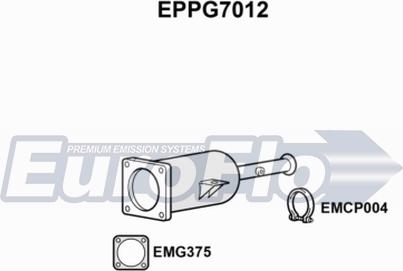EuroFlo EPPG7012 - Nosēdumu / Daļiņu filtrs, Izplūdes gāzu sistēma autodraugiem.lv