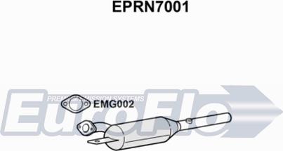 EuroFlo EPRN7001 - Nosēdumu / Daļiņu filtrs, Izplūdes gāzu sistēma autodraugiem.lv