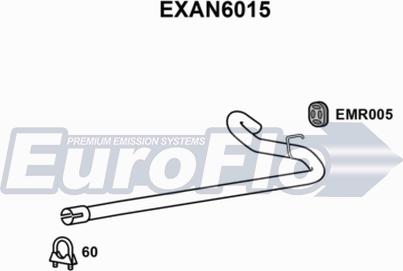EuroFlo EXAN6015 - Izplūdes caurules uzgalis autodraugiem.lv