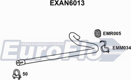 EuroFlo EXAN6013 - Izplūdes caurules uzgalis autodraugiem.lv