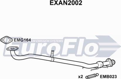 EuroFlo EXAN2002 - Izplūdes caurule autodraugiem.lv